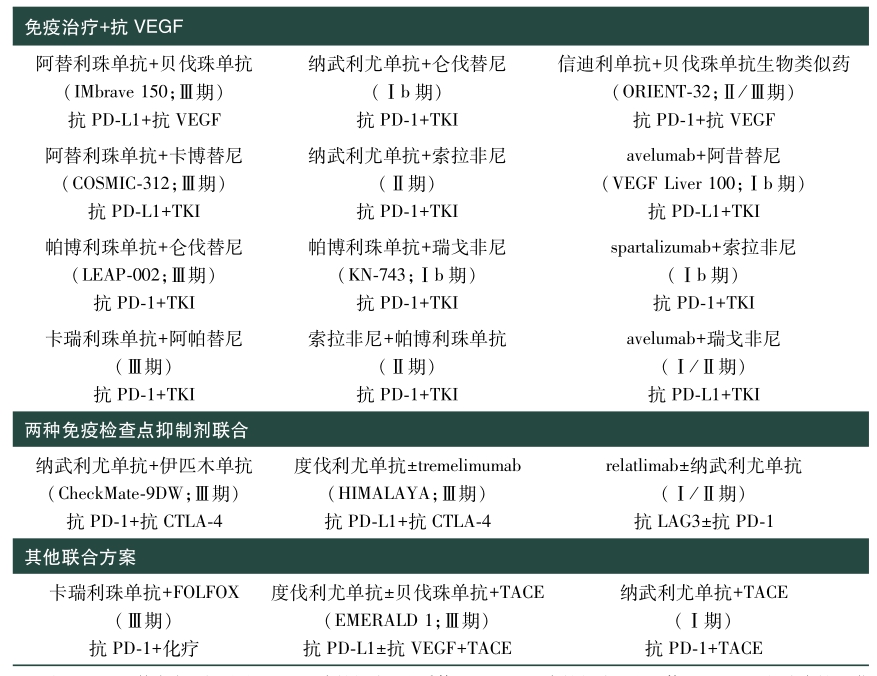 表1 HCC一线联合免疫方案汇总.jpg